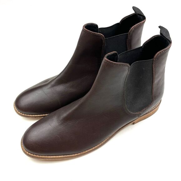Like new ASOS Brown Leather Chelsea Boots size 9 - Picture 2 of 8